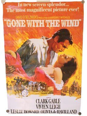 Gone With The Wind Eurographics Poster 24x36 Thicker Movie Poster Clark Gable